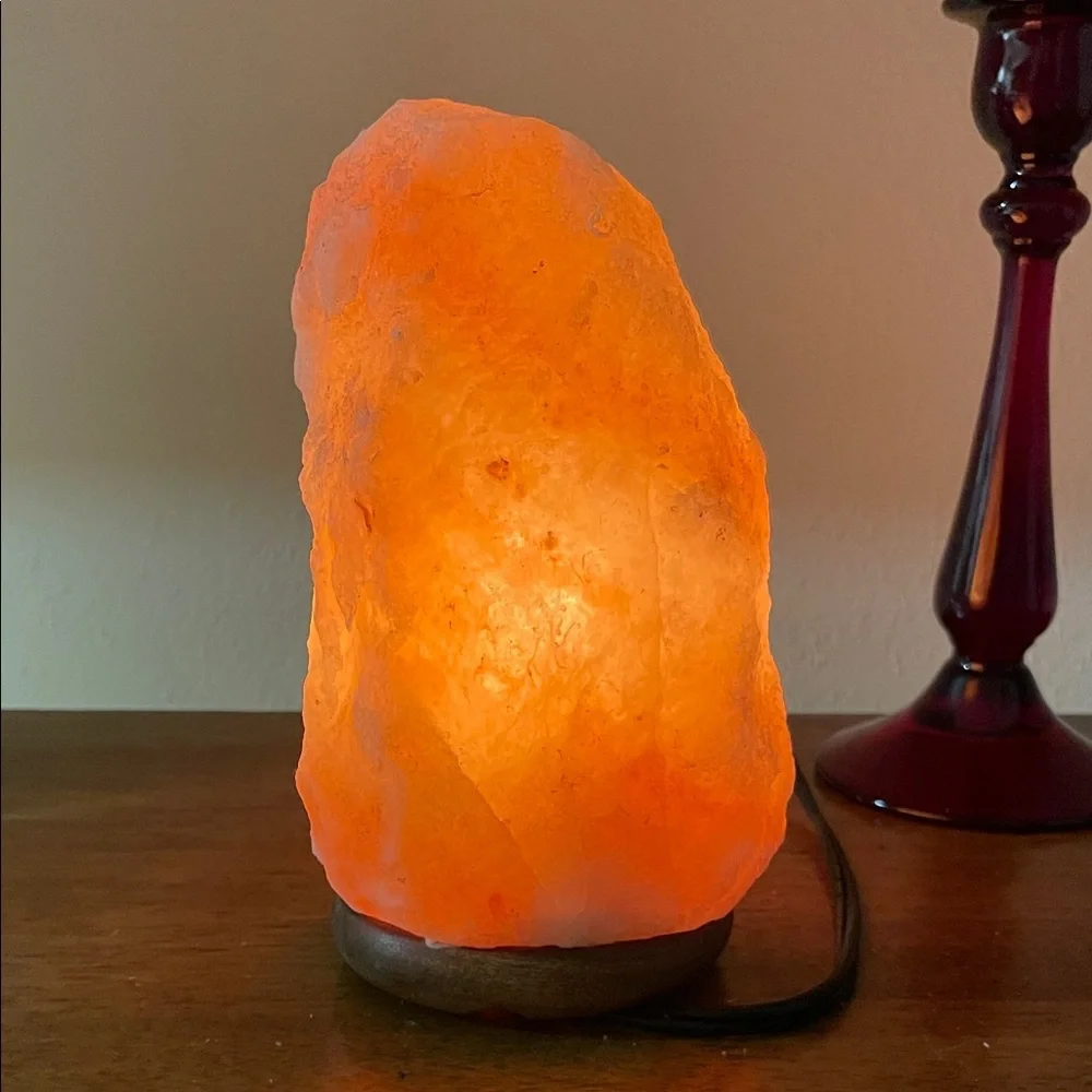 Himalayan Salt Lamp - Warm Orange Glow Home Accent